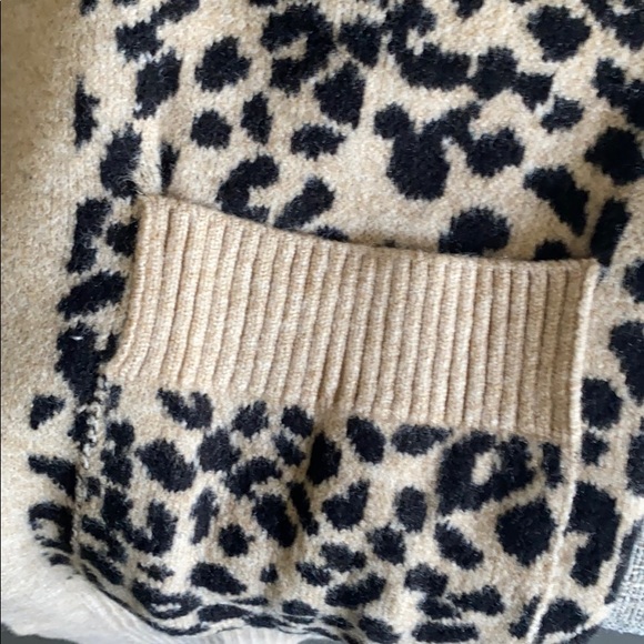 Stradivarius Long Knitted Print Cardigan - Picture 4 of 7